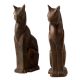 Pair Of Brass Siamese Cat Bookends